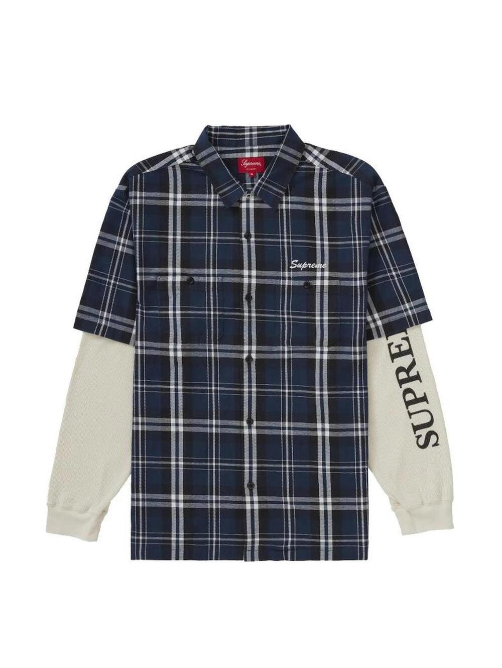Supreme Thermal Work Shirt Plaid XL FW21 NWT